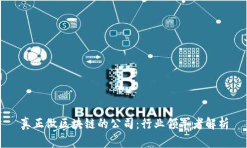 真正做区块链的公司：行业领军者解析