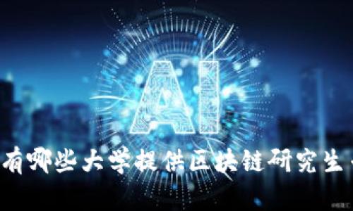 中国有哪些大学提供区块链研究生专业？